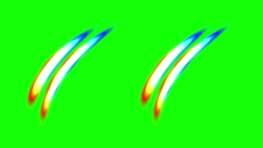 Solar eruption 4k, animation, green screen background