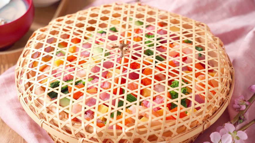 Spring Chirashi Sushi - A Festive Japanese Dish for Hina Matsuri