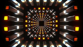 Orange and White Neon Columns Tunnel Background VJ Loop in 4K - Powered by Shutterstock - Get 15% off with code: PIKWIZARD15