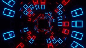 Red and Blue Movement Through Strobe Squares Background VJ Loop in 4K - Powered by Shutterstock - Get 15% off with code: PIKWIZARD15