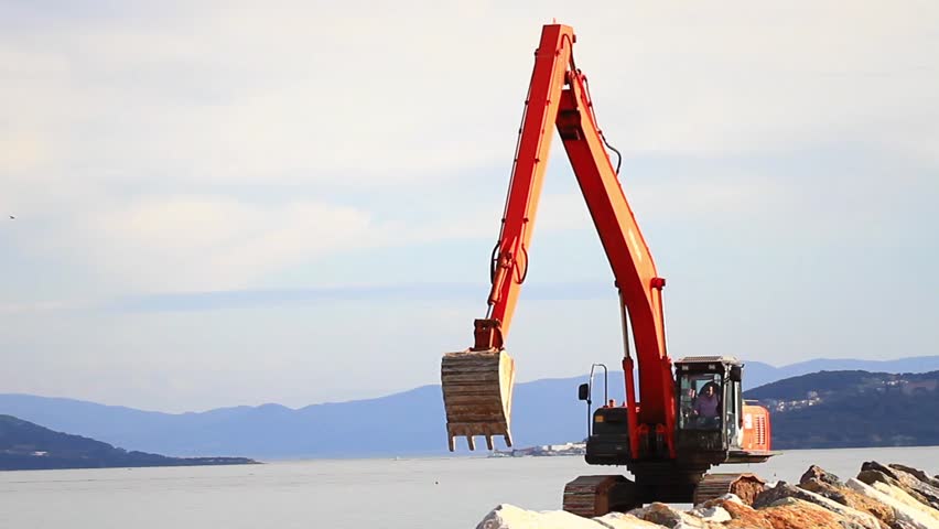 ISTANBUL - APR 2: Land reclamation site at Maltepe coastline on April 2, 2013 in