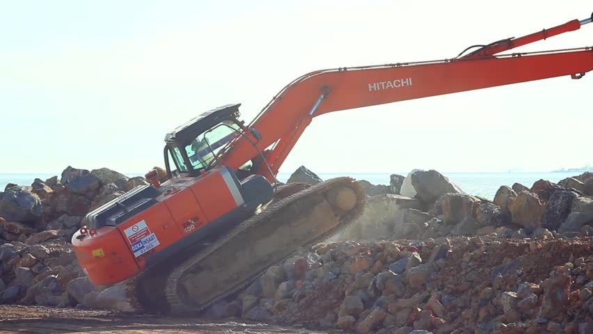 ISTANBUL - APR 2: Land reclamation site at Maltepe coastline on April 2, 2013 in
