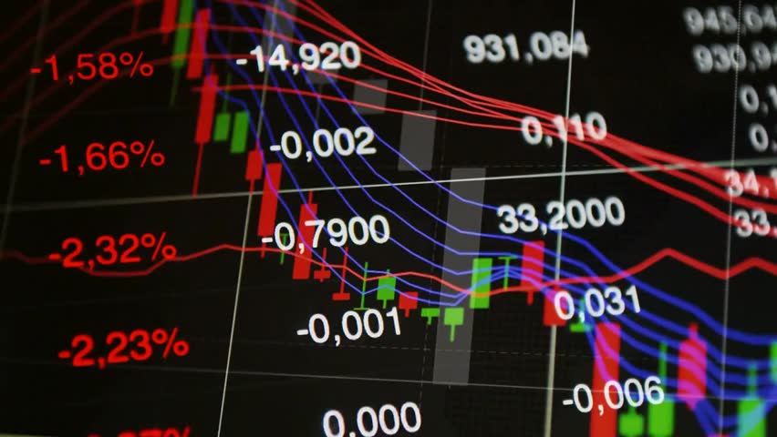 Stock market downturn concept with red graphs, declining charts, and financial crisis indicators. Perfect for economic news, recession, investment losses, and business finance content.