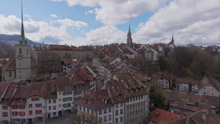 Aerial view capturing Bern