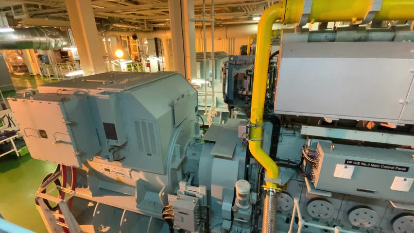 Dual fuel main engine of LNG vessel