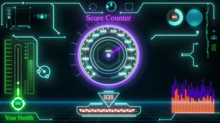 Game UI HUD Animation, Game trailer User Interface Animation