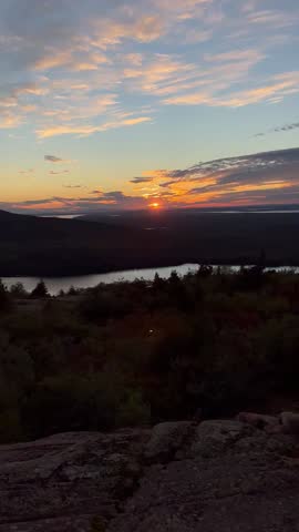 Sunset at Acadia National Park Maine