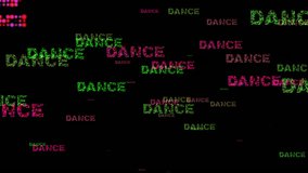 Digital Text Design Featuring the Word Dance in Vibrant Led Lights Colors - Powered by Shutterstock - Get 15% off with code: PIKWIZARD15