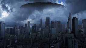 UFO Over Statue of Liberty

A massive UFO hovers ominously above the Statue of Liberty, casting a dark shadow over the city of New York as storm clouds swirl around it.
 - Powered by Shutterstock - Get 15% off with code: PIKWIZARD15