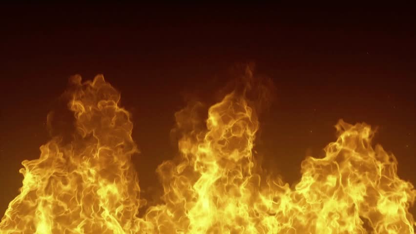 Fiery Inferno Intense Orange and Yellow Flames Burning Brightly, Dramatic Fire Background Texture