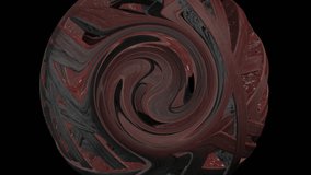 red and green abstract background. Swirling Dark Core. Twisted Metal Sphere. Rusted Vortex. motion video for designers.  - Powered by Shutterstock - Get 15% off with code: PIKWIZARD15