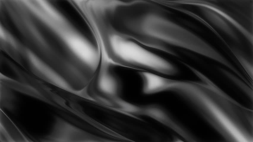 Metallic Chromatic Fluid Motion - Animation Background. - closeup shot