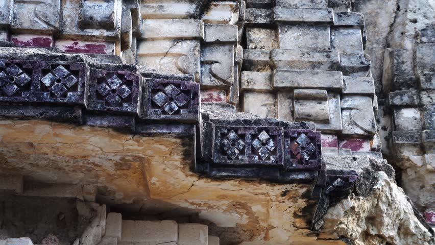 Eternal Stone Carvings in the Walls of Gori Temple, Nagarparkar, Pakistan