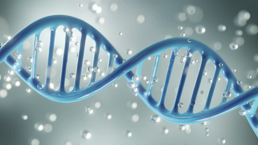 DNA Double Helix Spiral Molecule Structure.