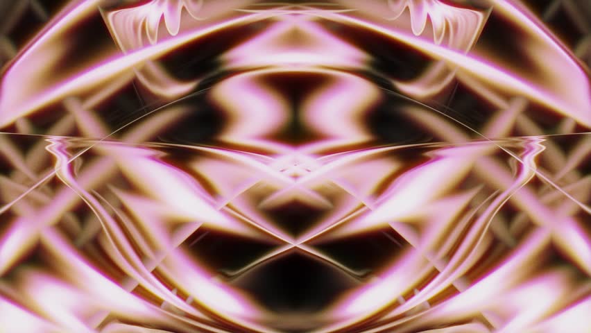 Fractal Geometric Shapes In Chromatic Design. - animation