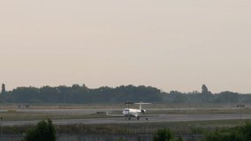 Small jet private plane takeoff and climb. Airliner departure. Travel concept - Powered by Shutterstock - Get 15% off with code: PIKWIZARD15