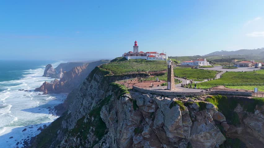 Sunny day at Cabo da Roca with scenic lighthouse views