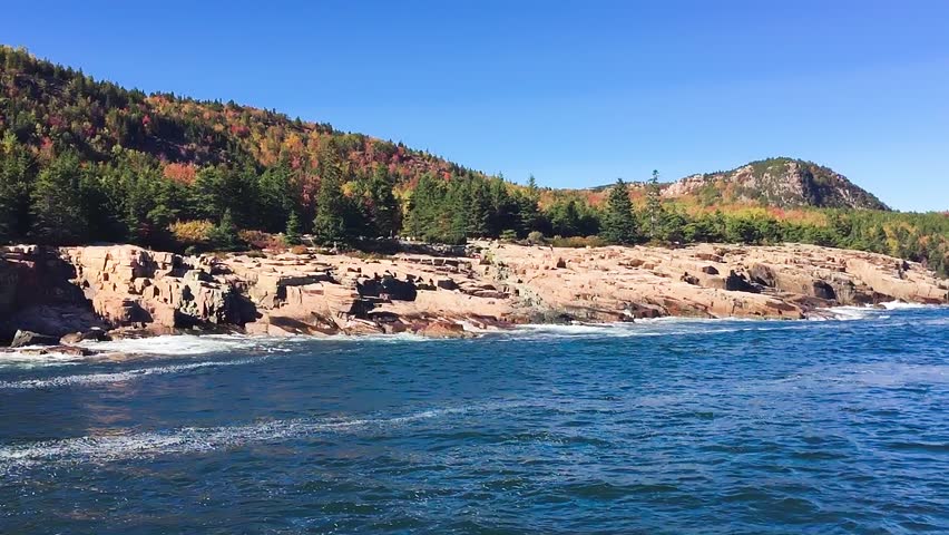 Acadia National Park during Ffoliage season, Autumn in the USA National Park