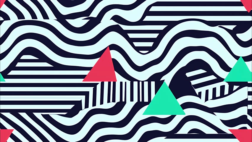 Seamless looping cartoon-style backgrounds with bold doodles, Memphis patterns, and pop-art elements. Inspired by comics, retro 80s-90s, abstraction, and modern minimalism. 
