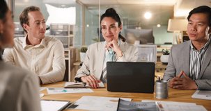 Shaking hands, interview and business people with candidate in office for recruitment process. Meeting, onboarding and applicant with HR panel for handshake with job offer agreement for hiring. - Powered by Shutterstock - Get 15% off with code: PIKWIZARD15