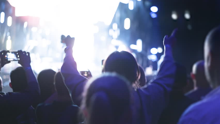 Lot teens dance kpop music concert. Many girls fans cheering fun party. Joy crowd teenagers hang out cool night life fest, k pop chill. Epic live arena. Neon light People enjoy song. Dancer energy.