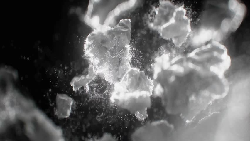 Statue of David dissipating motion graphic，3D rendering.