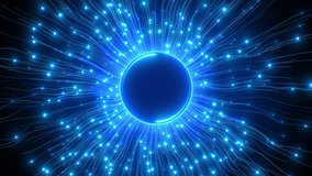 Pulsating Neural Network Symbol Loop 3d Animation. Empty Central Node is Useful For Your Logo. Growing Artificial Intelligence Illustration Motion Design. Abstract Futuristic Computer Chip Ai Concept. - Powered by Shutterstock - Get 15% off with code: PIKWIZARD15