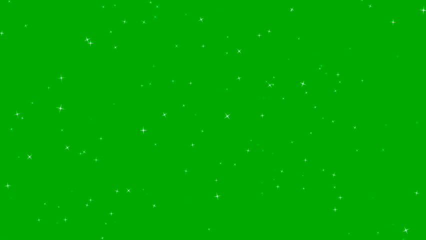 Glitter sparkle animated green screen. Floating sparkles animation. Particle lights effect background. Concept: Christmas, party, celebrate, birthday, holyday