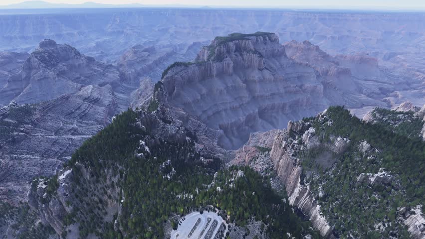 3D - Drone aerial shot of the Grand Canyon in Arizona. United States