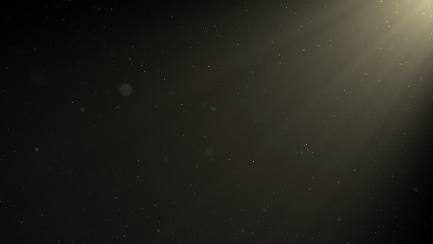 Flickering abstract Dust Particles motion. Volumetric light. Seamless loop