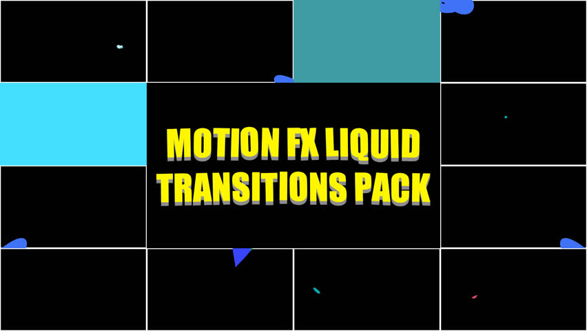 Unique Motion FX Animated Liquid Transitions Pack