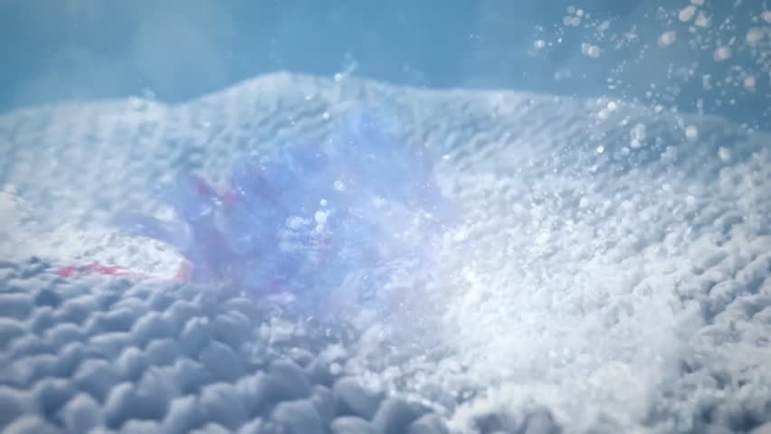 Removes stubborn stains from fabric fibers, removes stains from cloth or fabric. Washing powder or detergent better protects fabrics from bacteria.3D animation.