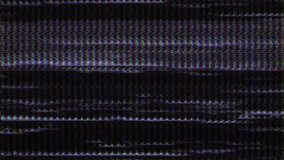 Digital screen with a malfunction effect featuring tight RGB pixel rows and rhythmic glitch waves. Ideal for tech visuals, glitch effects, or cyberpunk style projects - Powered by Shutterstock - Get 15% off with code: PIKWIZARD15