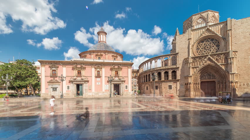 Panoramic timelapse hyperlapse of Valencia
