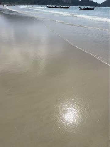 Beack walk on a perfect beach