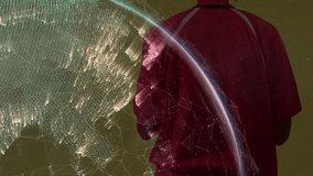 Interacting with digital globe, person exploring network connections and animation data. Technology, virtual, augmented reality, innovation, interface, connectivity - Powered by Shutterstock - Get 15% off with code: PIKWIZARD15