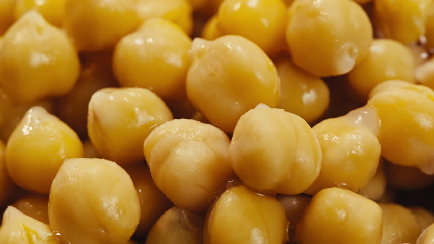 Chickpeas close up food background, chickpeas texture macro, raw cereal healthy food. 