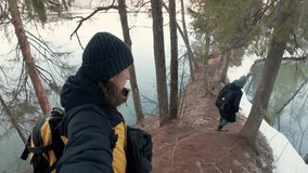 Join us for a winter hike along a serene lakeside trail, surrounded by majestic trees and waters. Experience the beauty of nature and winters charm on this outdoor adventure - Powered by Shutterstock - Get 15% off with code: PIKWIZARD15