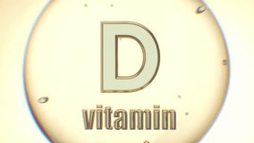 Golden Vitamin D Oil Drop - Health and Beauty Supplement Concept - Powered by Shutterstock - Get 15% off with code: PIKWIZARD15