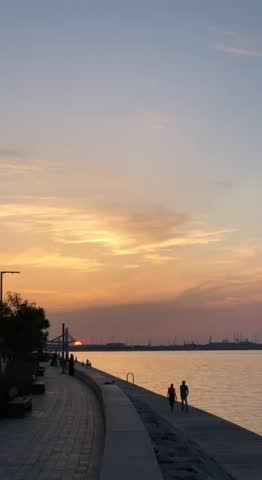 sunset view in Abu Dhabi