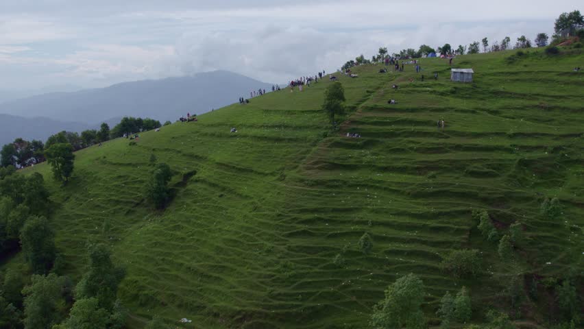 Chandragiri, Kathmandu, Nepal offers lush green hills, panoramic Himalayan views, dense forests, and fresh mountain air, making it a perfect nature retreat with scenic opposite to cable car peck.