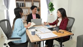 Financial Analysis in Corporate Office Business professionals work together to plan and analyze business in corporate offices. - Powered by Shutterstock - Get 15% off with code: PIKWIZARD15