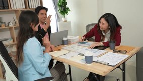 Financial Analysis in Corporate Office Business professionals work together to plan and analyze business in corporate offices. - Powered by Shutterstock - Get 15% off with code: PIKWIZARD15