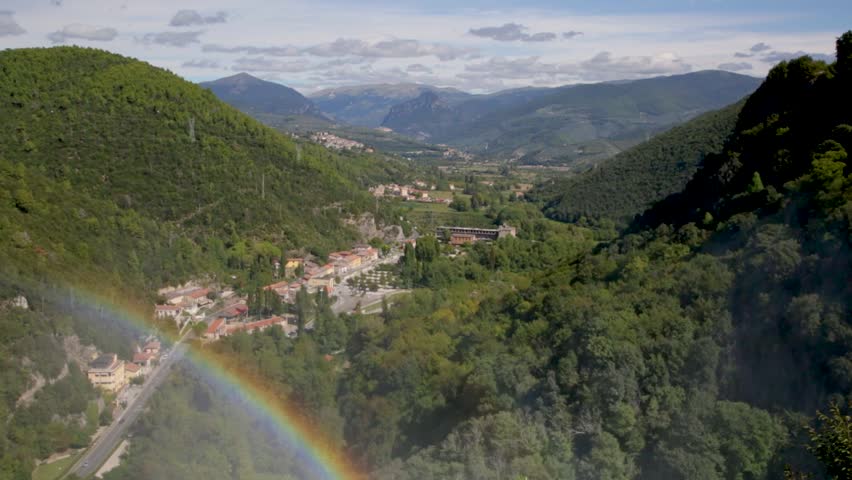 Cascata Delle Marmore waterfalls in Terni, Umbria, Italy