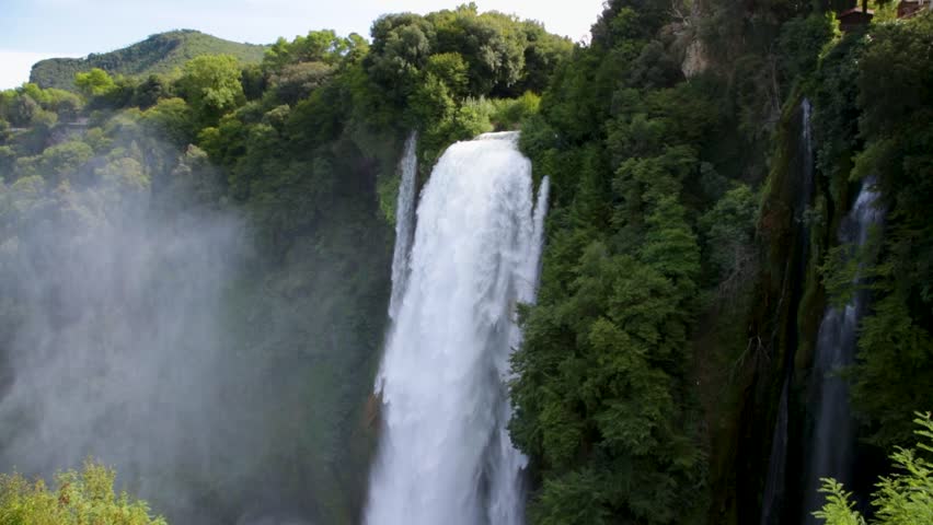 Cascata Delle Marmore waterfalls in Terni, Umbria, Italy