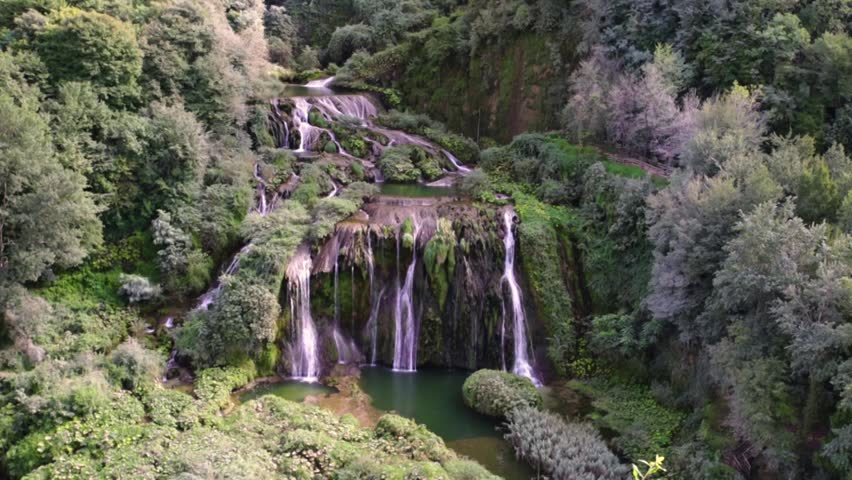 Cascata Delle Marmore waterfalls in Terni, Umbria, Italy