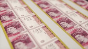 Printing Process of British Pound Sterling Banknotes - Money Production Concept - Powered by Shutterstock - Get 15% off with code: PIKWIZARD15