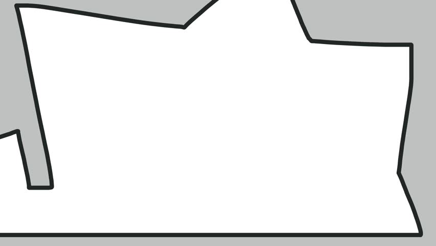 The frame on the screen changes to gray angular shapes.