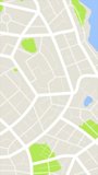 3D rendering vertical video of the aerial view of a city map with intersections, navigation lines, and running digit numbers, like a digital travel information hub for transport and technology concept - Powered by Shutterstock - Get 15% off with code: PIKWIZARD15