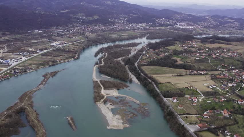 Fishing adventure on the river  with stunning views of nature